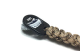 Crkt Paracord EDC  Bottle Opener keychain Tan lifting a cap