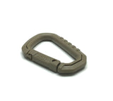 ASP mini polymer carabiner tan