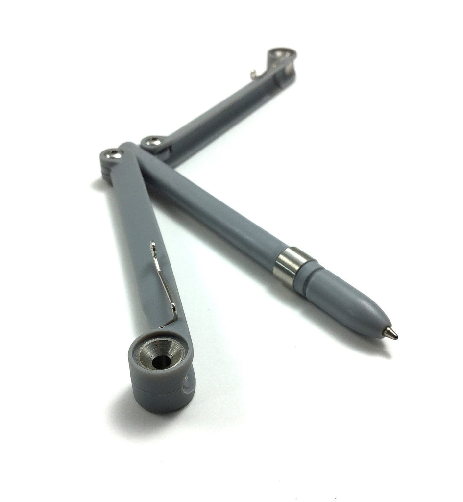 Baliyo Balisong Pen Gray Fully Partialy Open