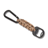 Crkt Paracord EDC Bottle Opener keychain Tan Angled Full view
