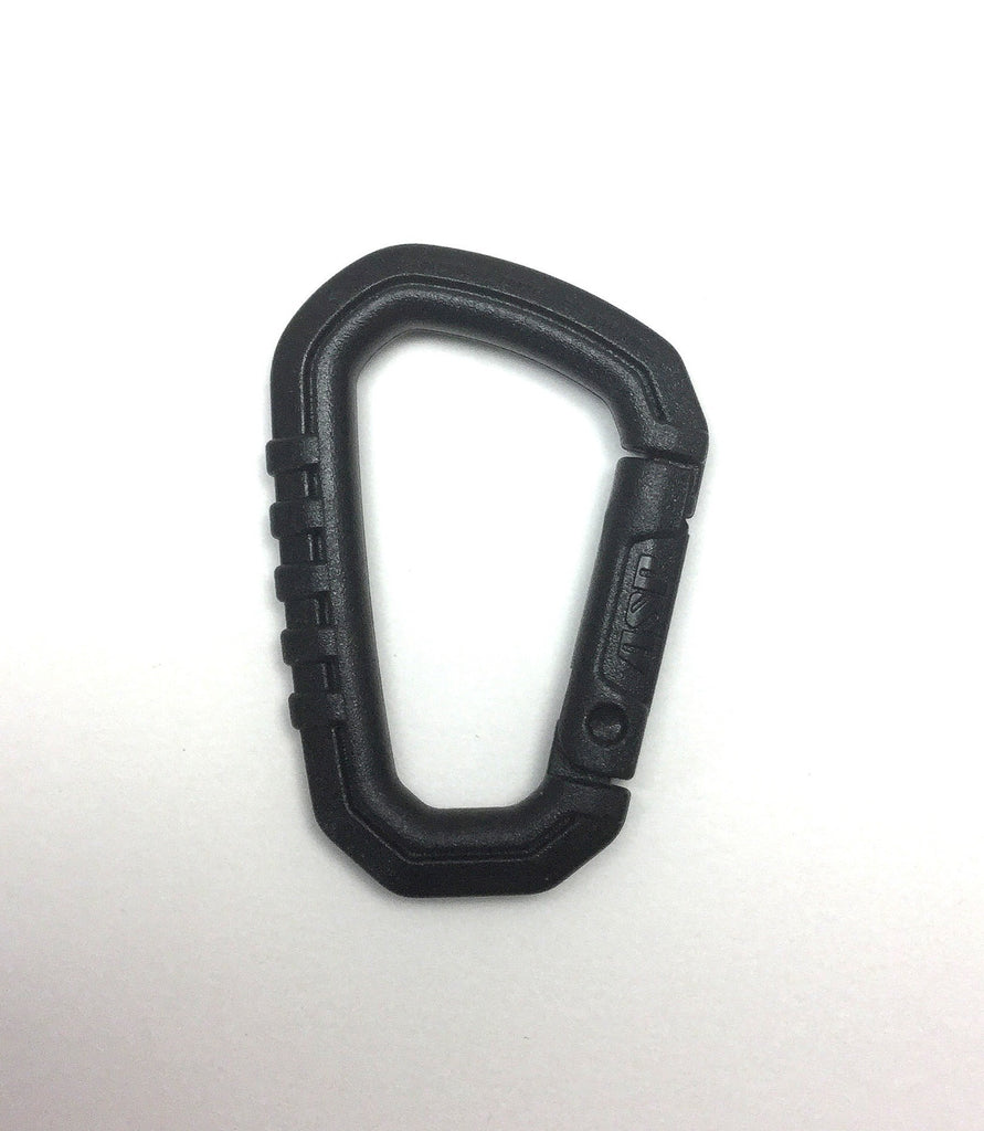 ASP mini polymer carabiner black front view