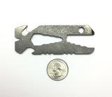 Schrade Titanium pry tool size comparison